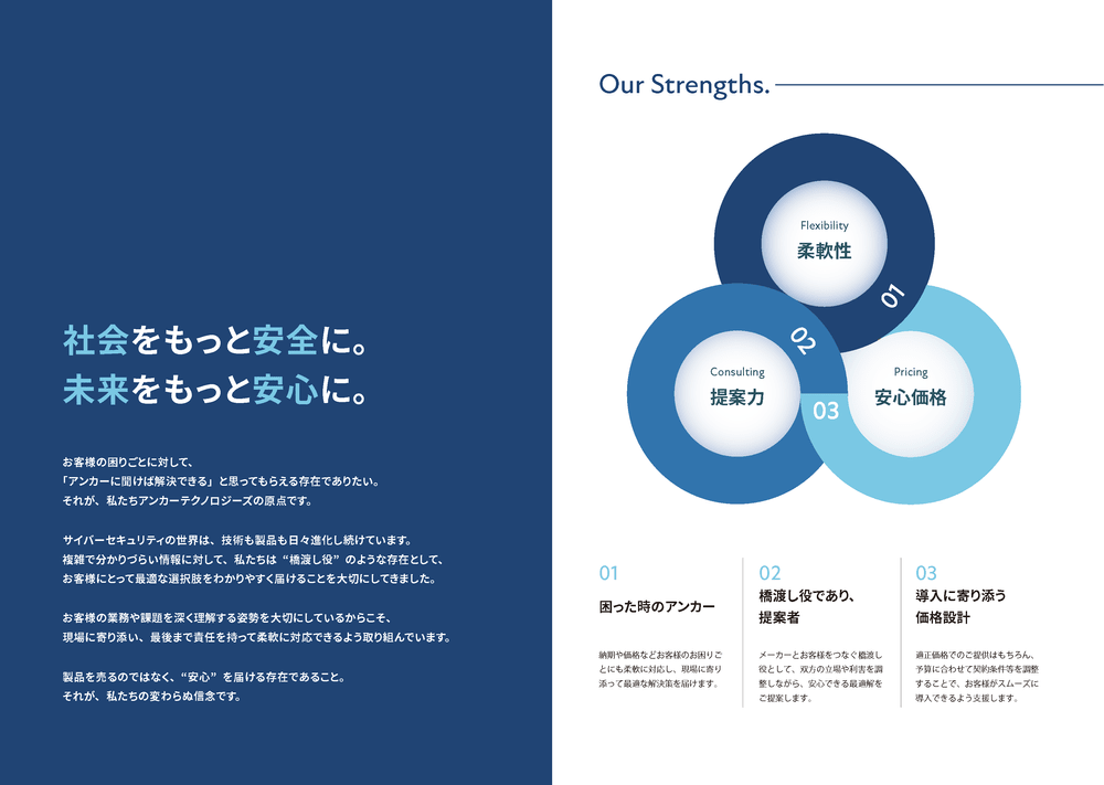 社会をもっと安全に。社会をもっと安心に。
