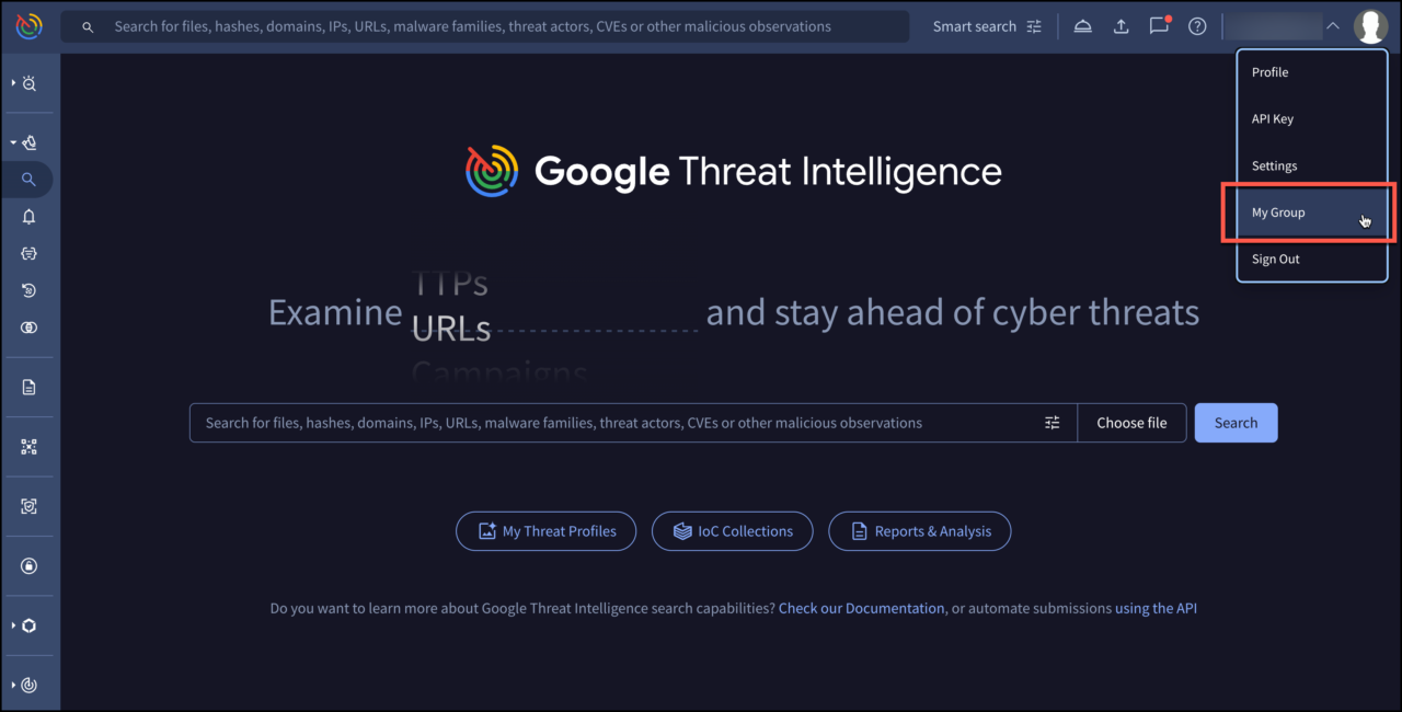 Google Risk Google Threat Intelligence 利用開始時の手順 | アンカーテクノロジーズ株式会社