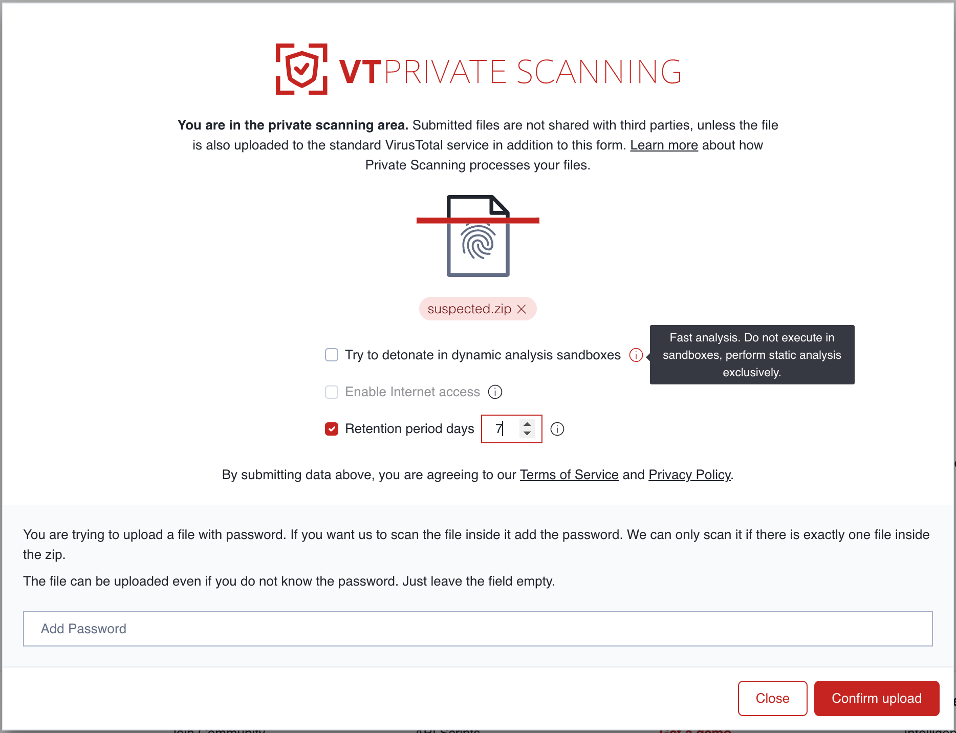 VT Private Scanning