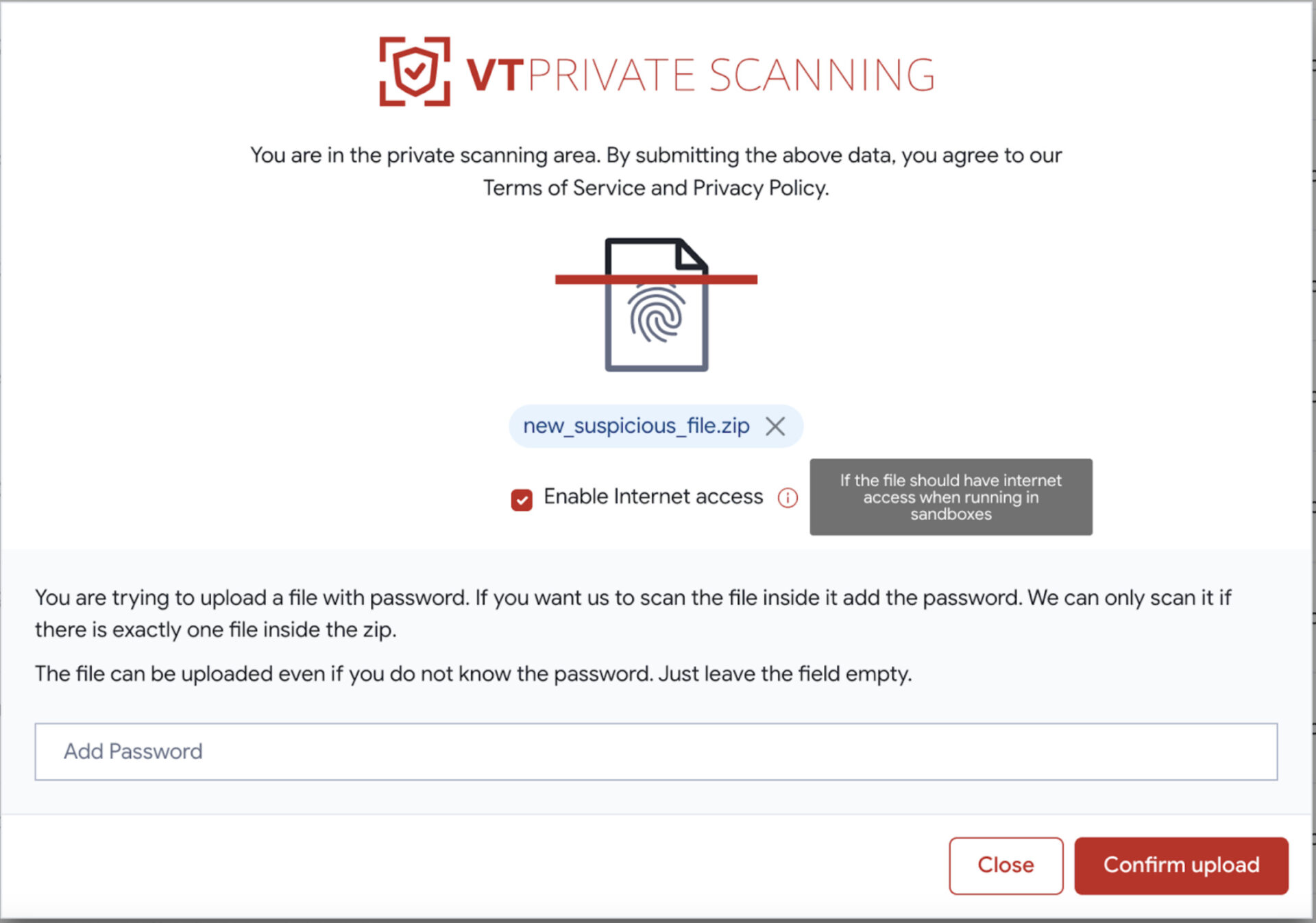 VirusTotal Private Scanning